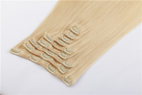 100% Real human hair clip in extensions XS033